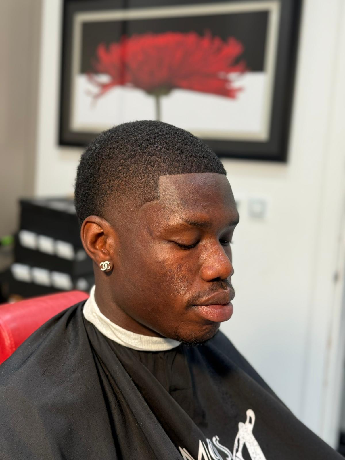 Sharp fade with crisp line up